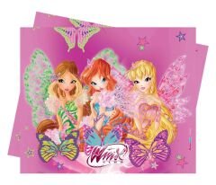 Winx Butterflix Temalı Plastik Masa Örtüsü 120x180 cm