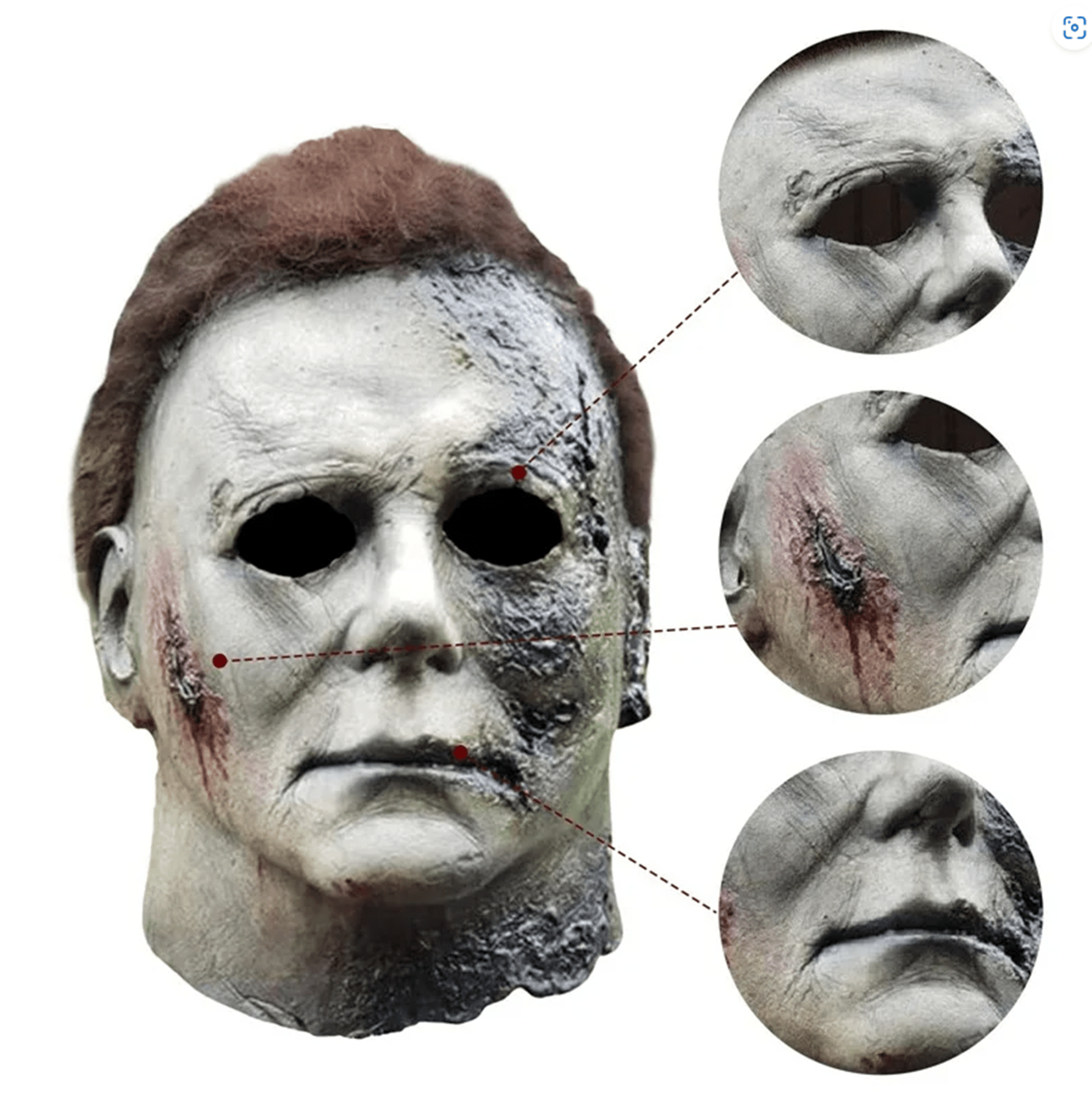 Michael Myers Lateks Maske - Michael Myers Et Maske Kafaya Tam Geçmeli (4944)