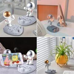 Mini Astronot Model Telefon ve Tablet Tutucu Standı (4944)