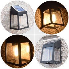 PİLLİ SOLAR GÜNEŞ ENERJİLİ GECE SENSÖRLÜ BAHÇE AYDINLATMA LAMBASI (2 li PAKET) (4944)