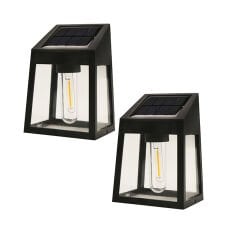 PİLLİ SOLAR GÜNEŞ ENERJİLİ GECE SENSÖRLÜ BAHÇE AYDINLATMA LAMBASI (2 li PAKET) (4944)