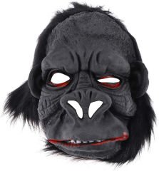 Lateks Goril Maskesi Maymun Maskesi Et Maskesi Orangutan Siyah Saçlı 1 No (4944)