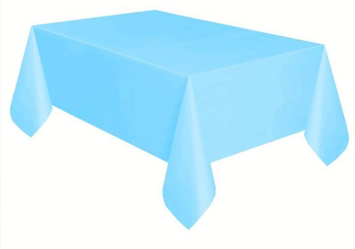 Plastik Açık Mavi Masa Örtüsü 120X180 cm