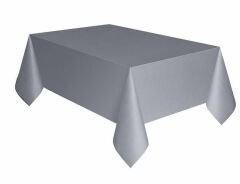 Gri Renk Plastik Masa Örtüsü 120X180 cm