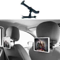Oto Koltuk Arkası Telefon Tablet Tutucu Ayarlanabilir 360 Derece Dönebilen Pratik Stand (4944)
