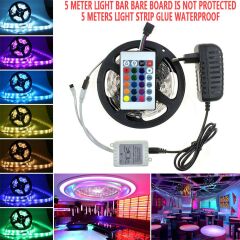 5 Metre Rgb Şerit Led Seti-İç ve Dış Mekan Silikonlu-Tak Çalıştır (4944)