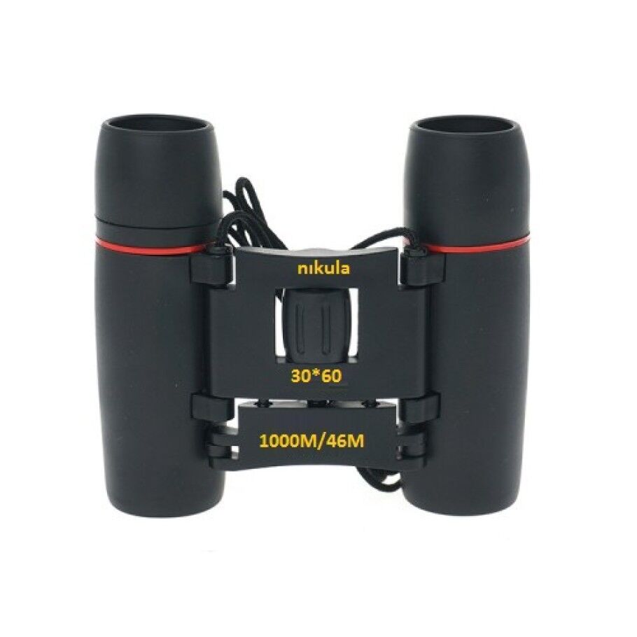 30X60 Cepte Taşımalı Kauçuk Kaplamalı Mini Dürbün Siyah