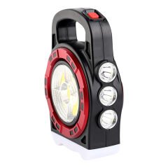 HB-6678C COB LEDLİ 20 WATT 3 KADEMELİ ŞARJ EDİLEBİLİR USB ÇIKIŞLI SOLAR LAMBA (4944)