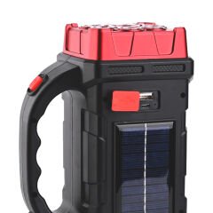 HB-1678 SOLARLI USB ÇIKIŞLI ŞARJ EDİLEBİLİR 38 WATT KAMP FENERİ (4944)