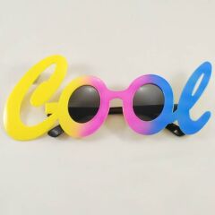 Cool Yazılı Rengarenk Parti Gözlüğü 21x8 cm (4944)