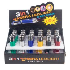 3IN1 KIRMIZI LASER POINT - PARA KONTROL VE EL FENERİ (4944)