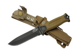 Tiger Tactical HTM 1041 B Kahverengi Outdoor / Survival Bıçak 27cm - Kauçuk Sap, Kılıflı, Kutulu