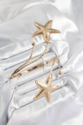 Pirinç Deniz Yıldızı Model Gold Renk Kadın Pazu Bileklik - TJ-BB7432