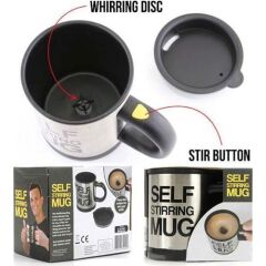 Karıştırıcı Özellikli Mikser Kupa Bardak Self Stirring Mug (4944)