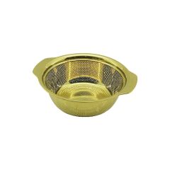 23CM   GOLD  PASLANMAZ METAL  SEPET  SÜZGEÇ  KENDİNDEN KULPLU (4944)