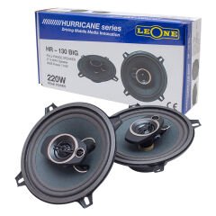 LEONE HR-130 BIG 13 CM 220 WATT MAX 110 WATT RMS 3 YOLLU 2Lİ TAKIM KUTULU 13 CM OTO HOPARLÖR (4944)