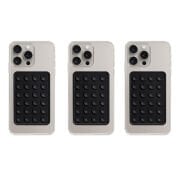 Telefon Arkası Silikon Vantuz Güçlü Tutucu Siyah 3 Adet