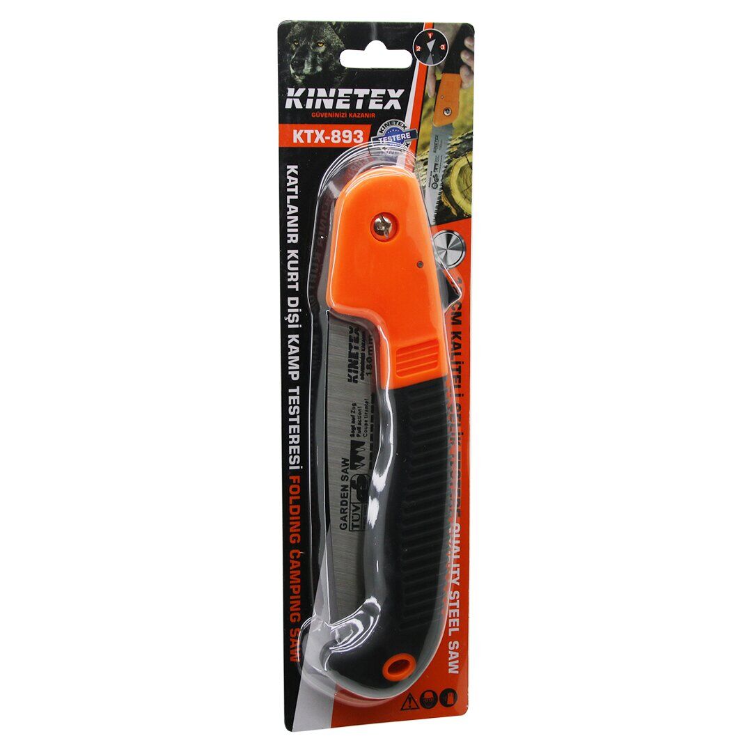 KATLANIR KURT DİŞİ  BUDAMA TESTERESİ  KİLİTLİ TESTERE:18CM - KAUÇUK KAPLAMALI PLS.SAPLI: 39CM (4944)