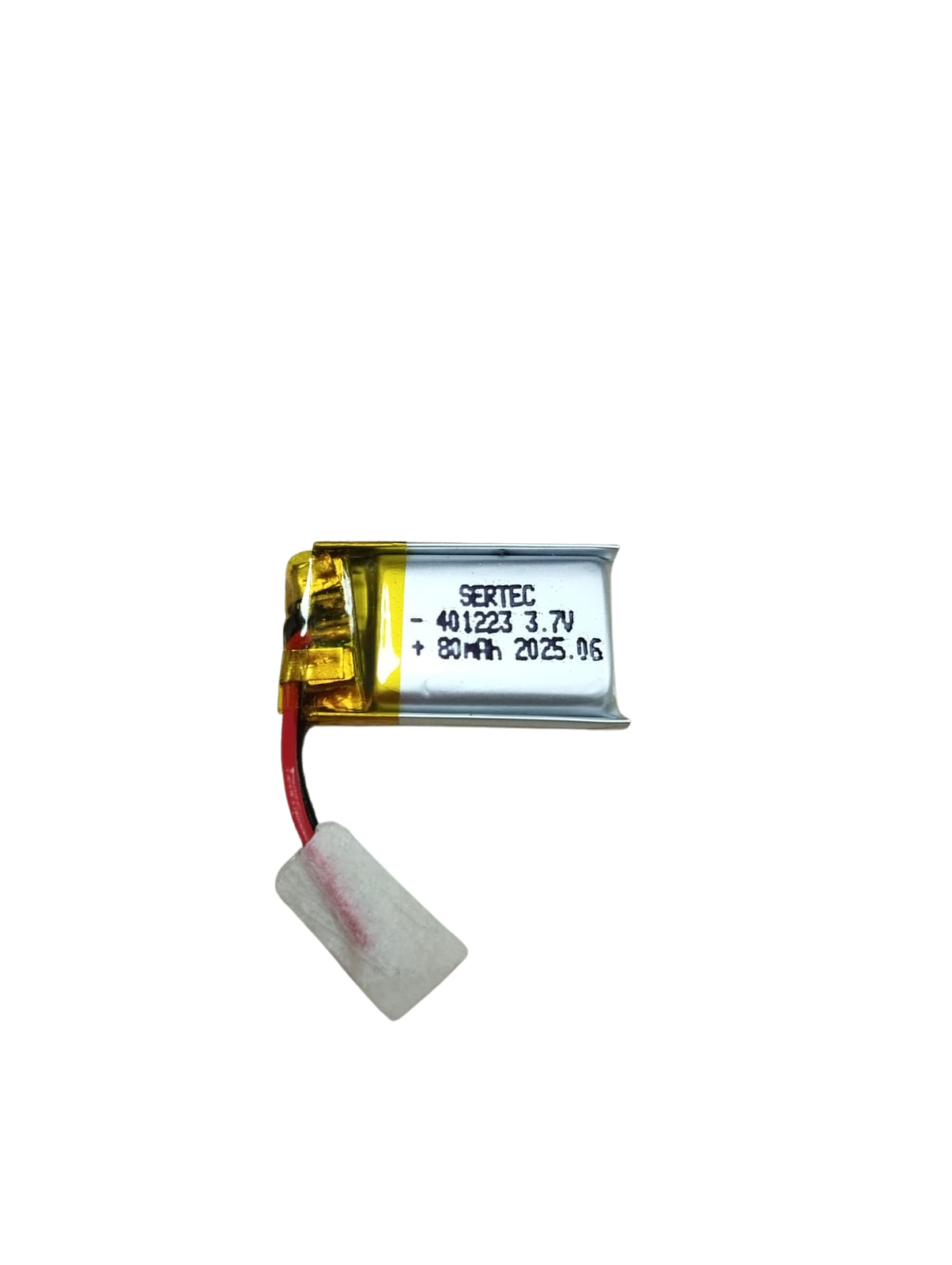401223 3.7V 80 mAh Li-Polymer Pil (Devreli/1.5A)