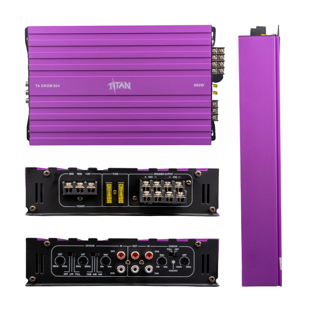 TITAN-804 4 KANAL MAX 1600 WATT OTO AMFİ-ANFİ (4944)