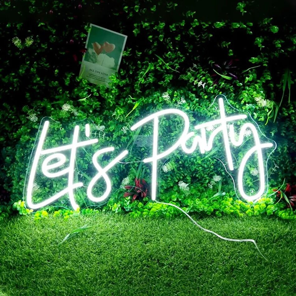 Let'S Party Yazılı Neon Led
