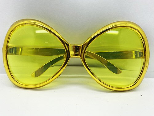 Yeşilçam Temalı Parti Gözlüğü Gold Renk 7x16 cm (4944)