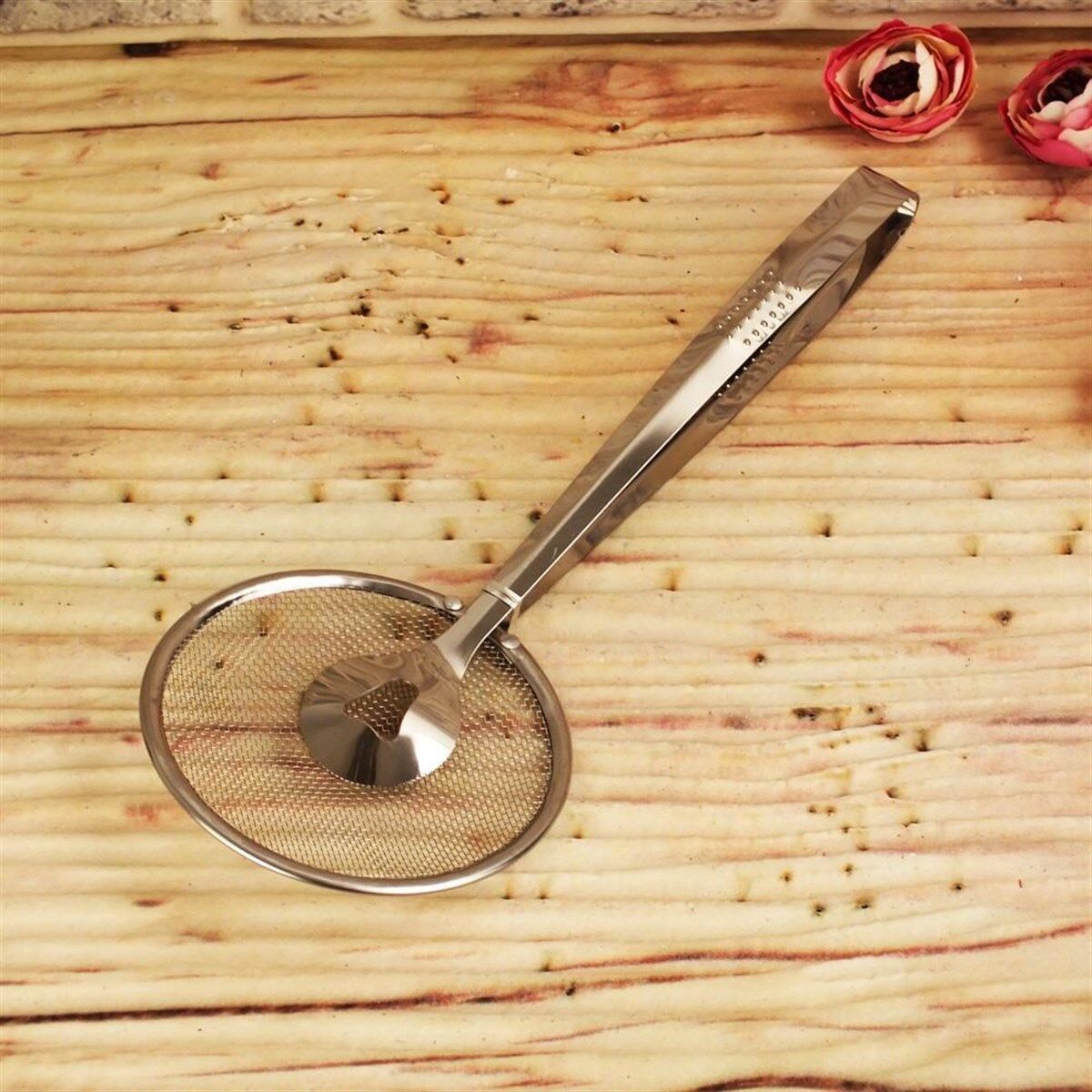Çok Amaçlı Süzgeçli Paslanmaz Metal Haşlama Ve Kızartma Maşası (4944)