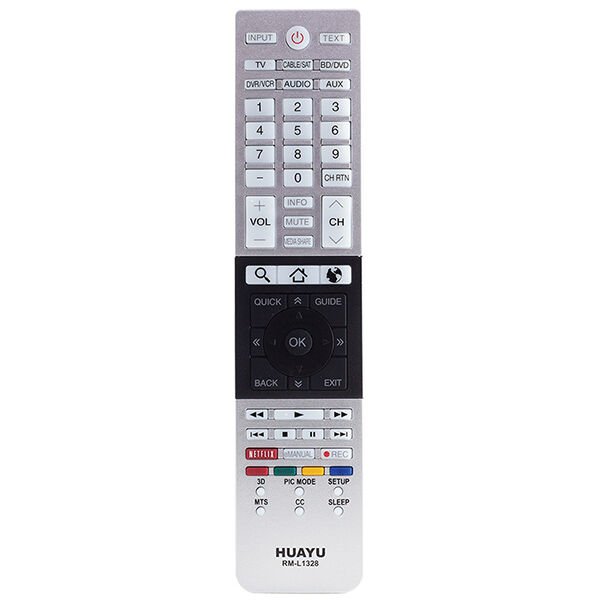 HUAYU KL RM-L1328+ TOSHIBA NETFLIX TUŞLU LCD KUMANDA BLİSTERLİ (4944)