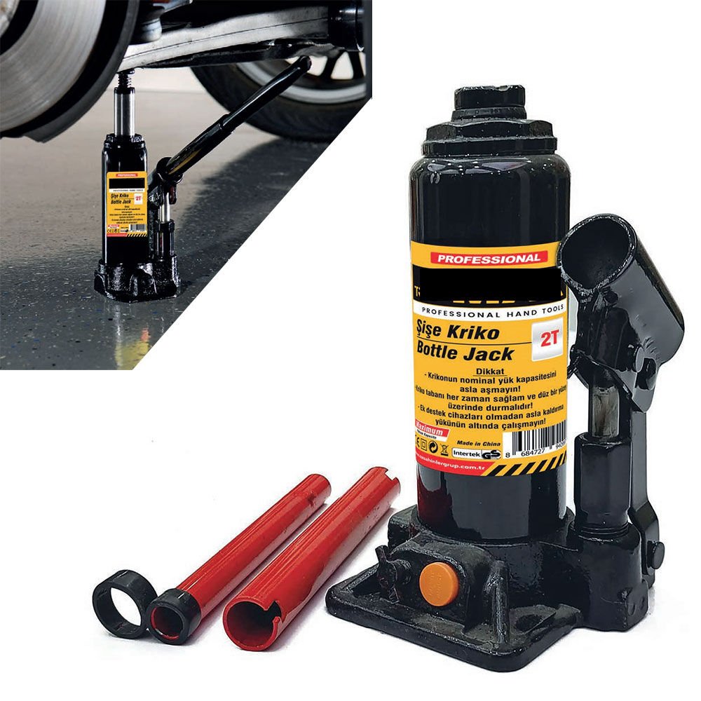 2 Ton Şişe Kriko Paslanmaz Gövde SKY4099