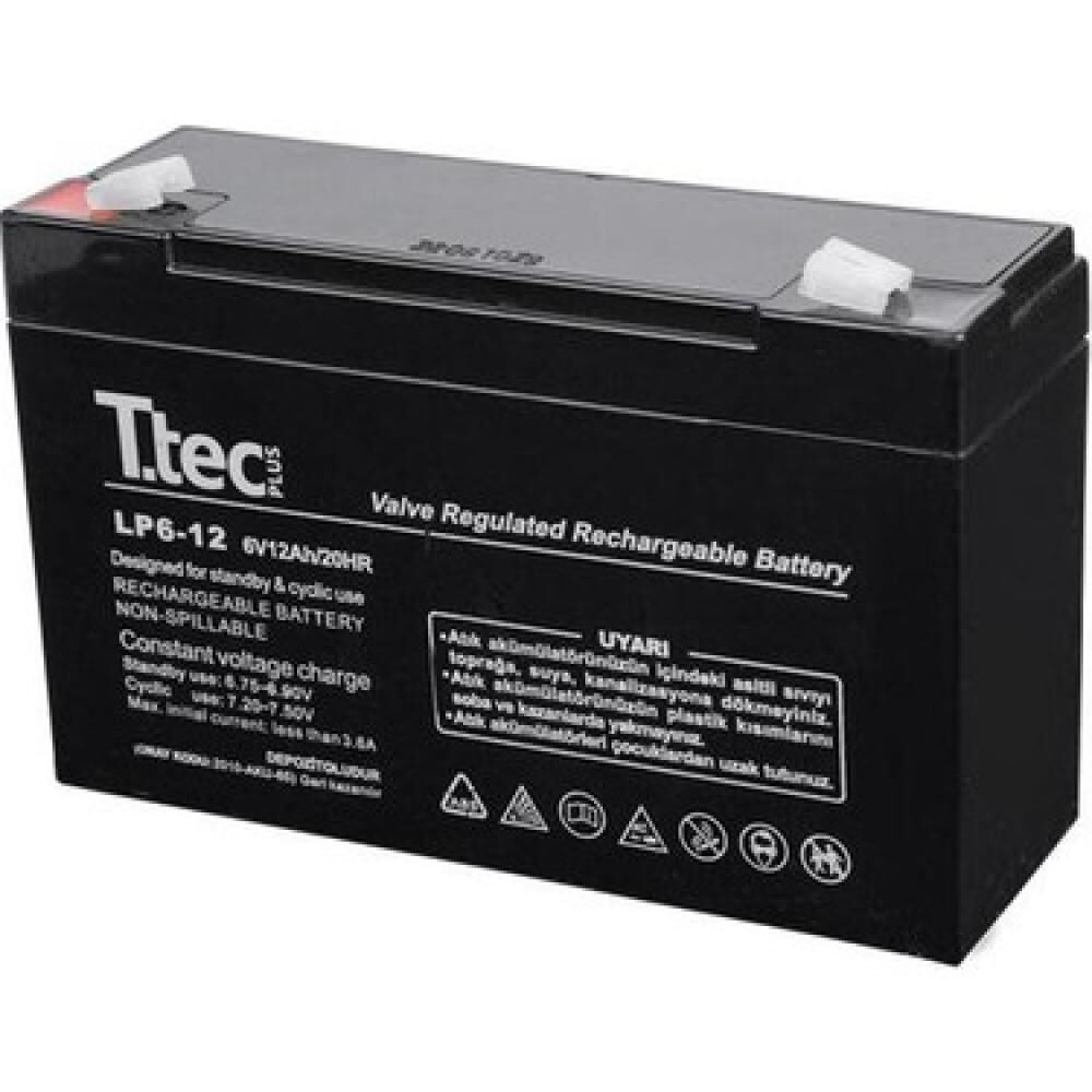 6V 12 AH Kuru Bakımsız Akü