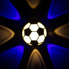 GÜN IŞIĞI - MAVİ FUTBOL TOPU DEKORATİF LED DUVAR APLİK (4944)