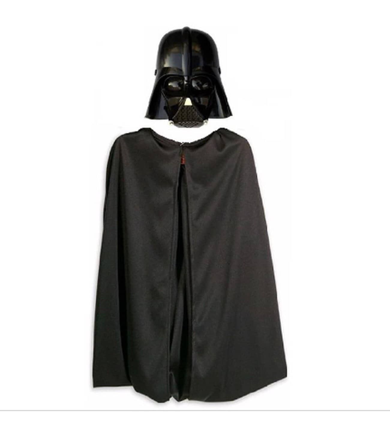 Star Wars Darth Vader Çocuk Pelerin + Pantolon + Maske 3 Parça Kostüm Set