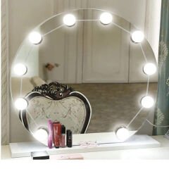 10LU LED AMPULLÜ USB MAKYAJ AYNASI IŞIĞI (4944)