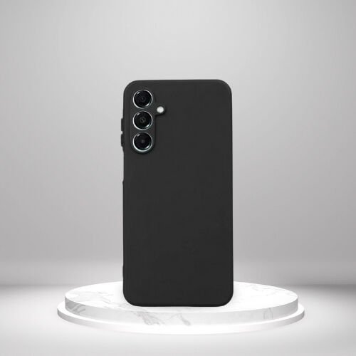 Samsung Galaxy A16  Rubber Esnek Yumuşak Silikon Tam Koruma Telefon Kılıfı Kapak SİYAH