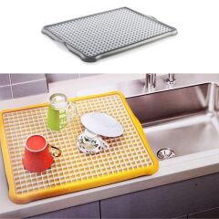 Pratik Lavabo Tezgah Üstü Bulaşık Kurutmalığı Süzmatik 22x40 cm (4944)