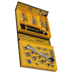 K-1678 41 PARÇA MEKANİK VE ELEKTRONİK TAMİRCİ TORNAVİDA TAKIMI (4944)