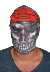 Kafaya Tam Geçmeli Bez Korsan Maskesi - Streç Korku Maskesi - 3D Baskılı Maske Model 4 (4944)