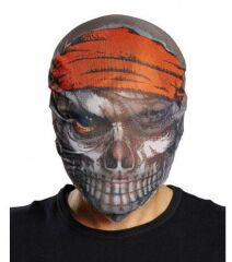 Kafaya Tam Geçmeli Bez Korsan Maskesi - Streç Korku Maskesi - 3D Baskılı Maske Model 4 (4944)