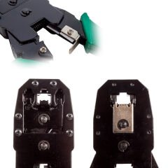 RJ45 - RJ12 - RJ11 3LÜ SOKET SIKMA PENSESİ (4944)