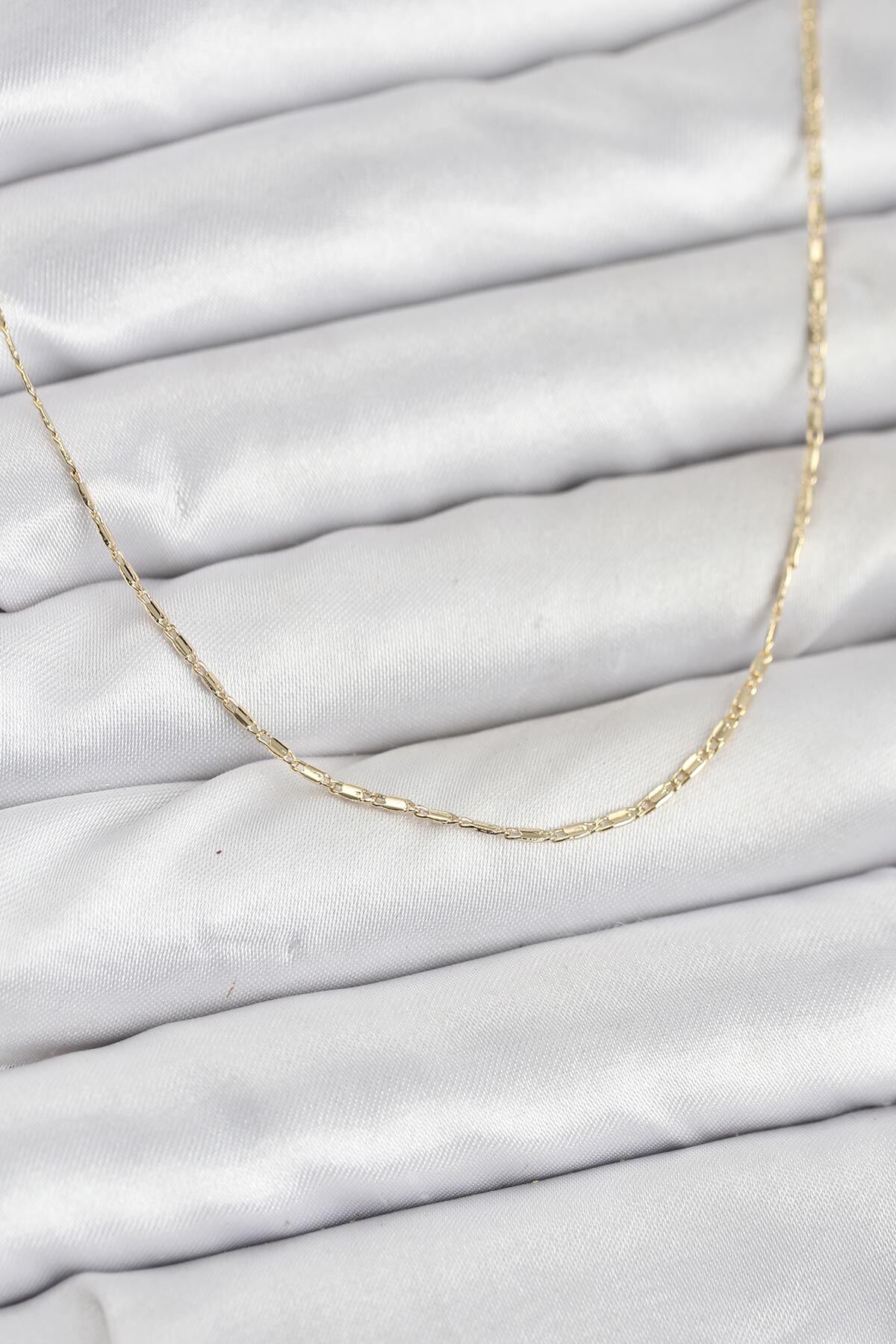 CM 14K Gold Renk Kesme Model 60 cm Kadın Kolye - TJ-BKO10931