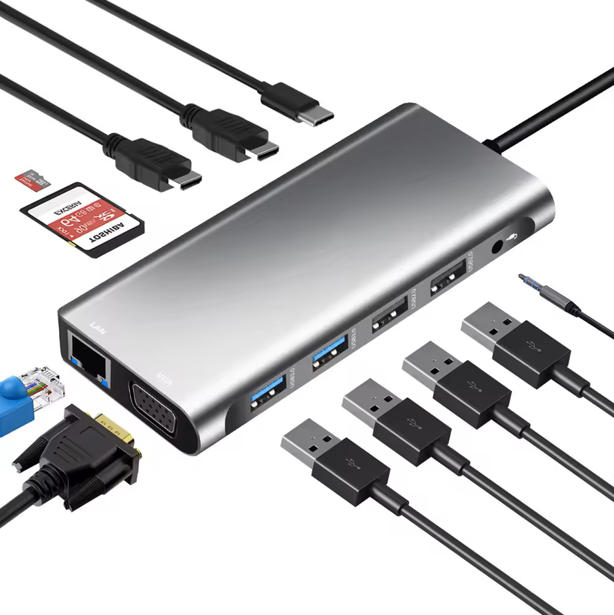 ZR610 Type-C 12 İn 1 Çift Hdmı