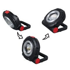 3W COB LEDLİ MIKNATISLI TEK MODLU FENER AAA PİLLE ÇALIŞIR 85X82X38MM (4944)