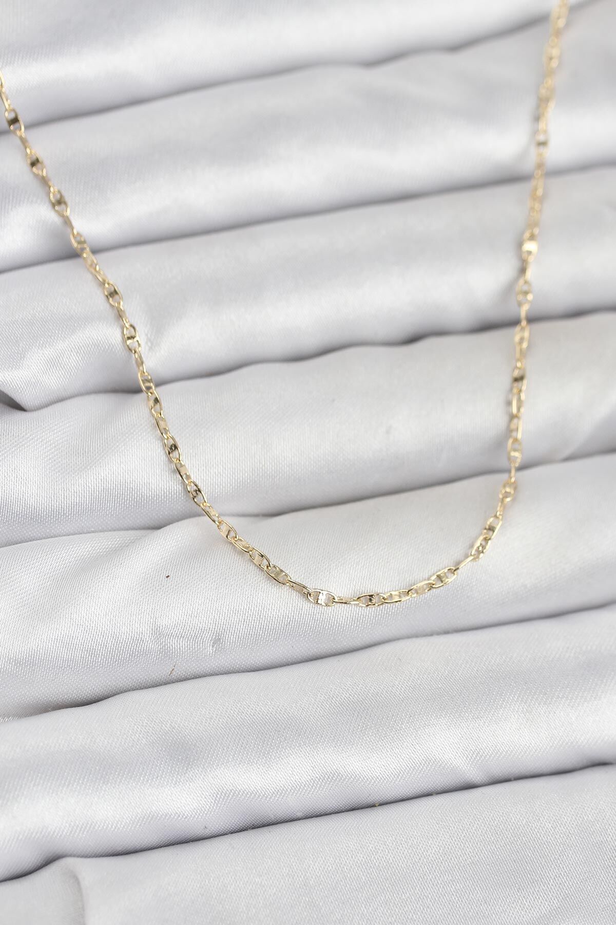 CM 14K Gold Renk Gemici Zincir Model 60 cm Kadın Kolye - TJ-BKO10936