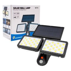 W770B SENSÖRLÜ 36 COB LEDLİ SOLAR AYDINLATMALI DUVAR LAMBASI (4944)