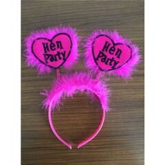 Şeker Pembe Fuşya Renk Bekarlığa Veda Partisi Hen Party Taç