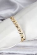 14K Gold Renk Kaplama Başak Model CM Kadın Bileklik - TJ-BB8127