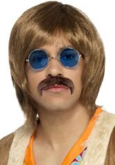 Yuvarlak Cam John Lennon Tarzı Gümüş Çerçeveli Mavi Gözlük (4944)