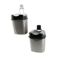 METAL ASKILI PLASTİK ÇÖP KOVASI YAPIŞKANLI MONTAJ (4944)
