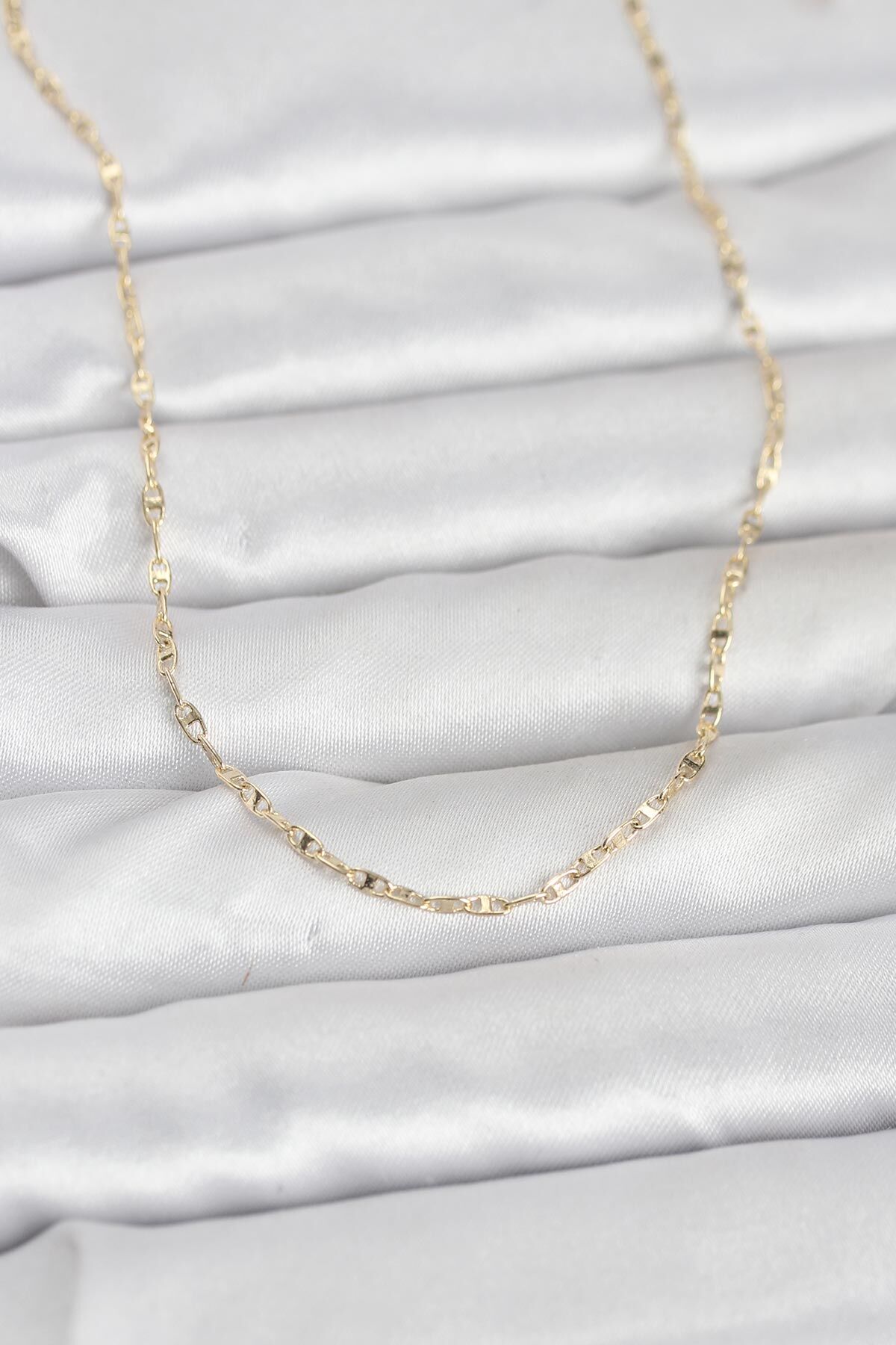 CM 14K Gold Renk Gemici Zincir Model 60 cm Kadın Kolye - TJ-BKO10947