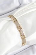 Xuping Pirinç Parçalı Gurmet Model Gold Renk Kadın Bileklik - TJ-BB7478